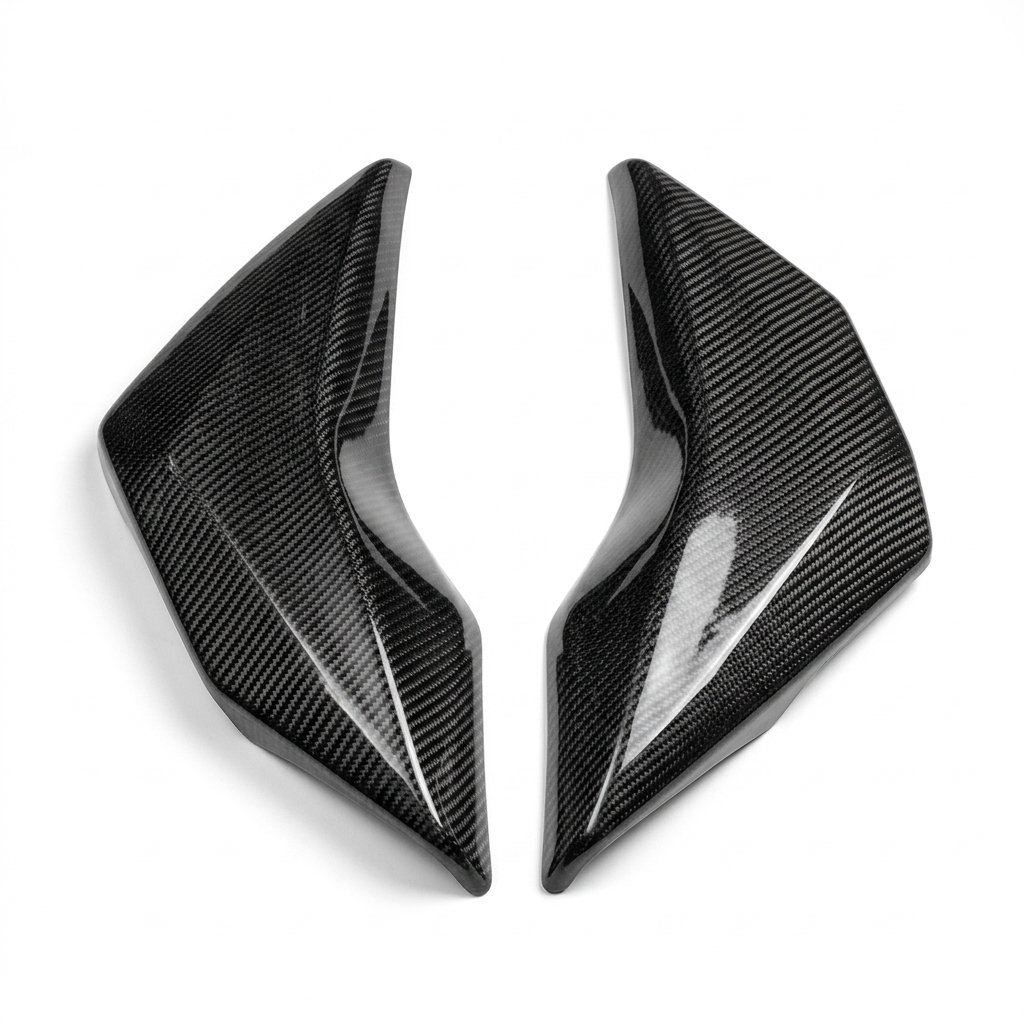 Carbon fibre oil cooler shrouds